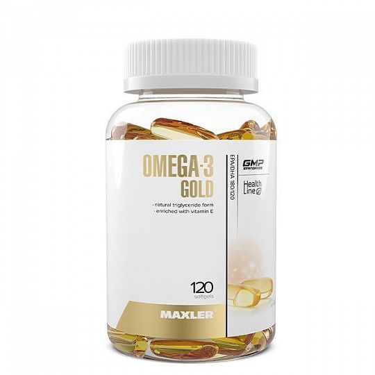 Maxler Omega-3 Gold (Омега 3) - 120 кап.