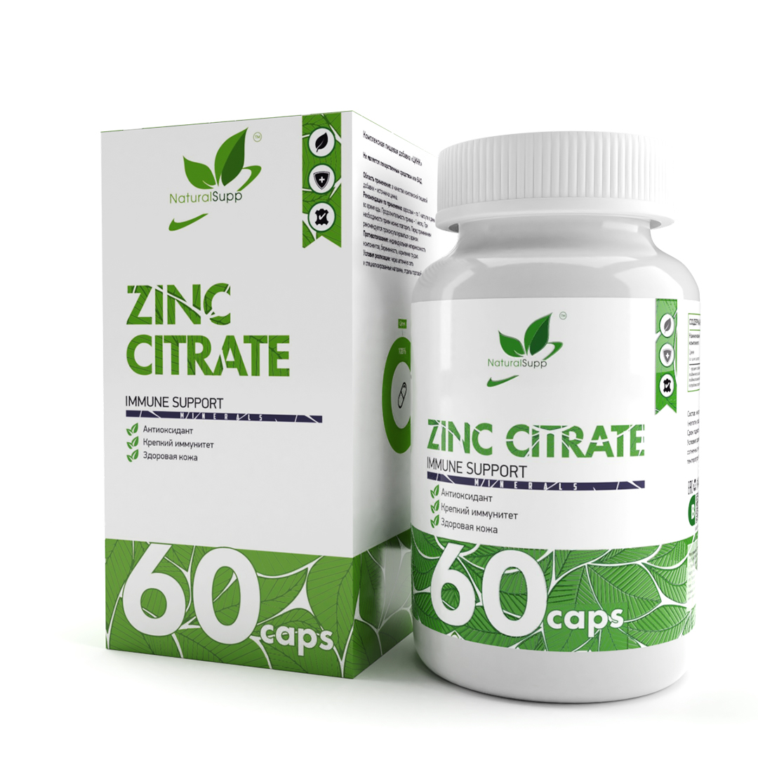 Natural Supp Zinc Citrate - 60 кап.
