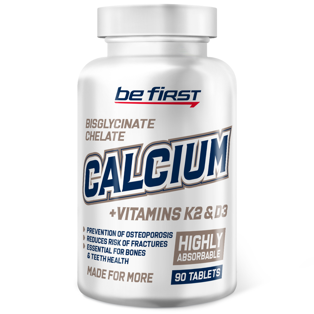 Be First  Calcium bisglycinate chelate + K2 + D3 - 90 таб.